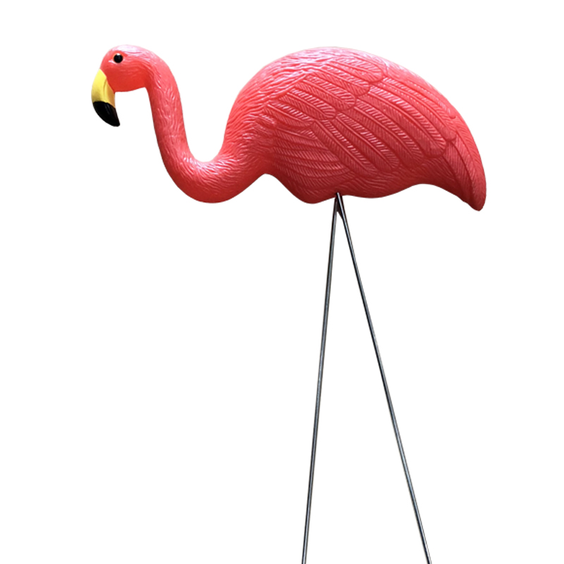 Plast simulering flamingo baby dekoration udendørs haven ornamenter harpiks flamingo figurer have festival bryllup havearbejde indretning